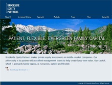 Tablet Screenshot of brooksideequity.com